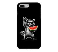 Carcasa para iPhone 7 Plus/8 Plus Watermelon Raccoon Rock On Summer Vibe Men Women Kids