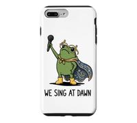Carcasa para iPhone 7 Plus/8 Plus We Sing At Dawn Frog Funny Frog Meme Cantante Vocalista