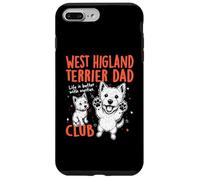 Carcasa para iPhone 7 Plus/8 Plus West Highland Terrier Dad Club Dog Dad Man Día del Padre