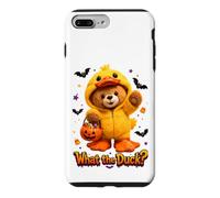 Carcasa para iPhone 7 Plus/8 Plus What The Duck Halloween Teddy Bear Wearing Yeallow Duck