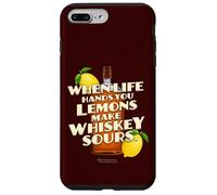 Carcasa para iPhone 7 Plus/8 Plus Whiskey Quote When Life Hands You Lemons Whiskey