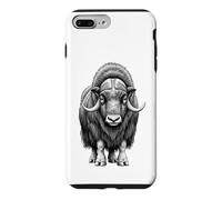 Carcasa para iPhone 7 Plus/8 Plus Wild Musk Buey Amante Ártico Vida Silvestre Naturaleza Arte