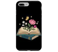 Carcasa para iPhone 7 Plus/8 Plus Wildflowers Book Lover Reading Lector de Libros Florales estéticos