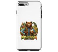 Carcasa para iPhone 7 Plus/8 Plus Wisconsin Granja Oso Campo Naturaleza Cosecha