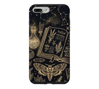 Carcasa para iPhone 7 Plus/8 Plus Witchy Celestial Moon Phase Spellbook Dark Magic Book Lovers