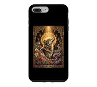 Carcasa para iPhone 7 Plus/8 Plus Wolf Alpha Dominante Coqueta Católica Sagrada Vintage Kitsch