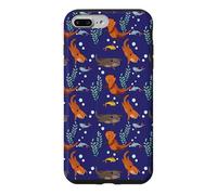 Carcasa para iPhone 7 Plus/8 Plus Womens Girls Kids Pattern Sea Otter Lover