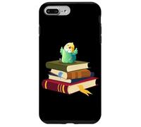 Carcasa para iPhone 7 Plus/8 Plus Womens Kids Girls Reading Books Happy Parakeet Lover