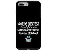 Carcasa para iPhone 7 Plus/8 Plus Worlds Greatest German Puntero de Pelo Corto Abuela Perro Pata