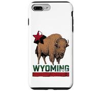 Carcasa para iPhone 7 Plus/8 Plus Wyoming Cowboy State Buffalo - Camiseta Vintage