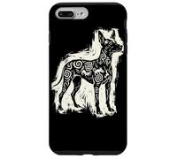 Carcasa para iPhone 7 Plus/8 Plus Xoloitzcuintli Perro Mexicano Sin Pelo Azteca Xolo Linocut