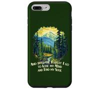 Carcasa para iPhone 7 Plus/8 Plus Y en el Bosque voy Amante de la Naturaleza Senderismo de montaña