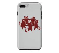 Carcasa para iPhone 7 Plus/8 Plus Y2K 90s Cute Tomcats y Gatos Bailando en un círculo