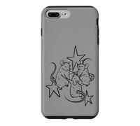 Carcasa para iPhone 7 Plus/8 Plus Y2K 90s Lindas Ratas Bailando en un círculo Debajo de Las Estrellas
