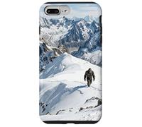 Carcasa para iPhone 7 Plus/8 Plus Yeti Snow Mountain Peak - Gráfico Misterioso de Criatura Oculta