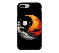 Carcasa para iPhone 7 Plus/8 Plus Ying Yang Energía Meditación Acuarela Tai Chi Día y Noche