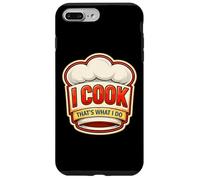 Carcasa para iPhone 7 Plus/8 Plus Yo cocino, eso es lo Que Hago, Chef Vintage, Divertida Cita de Cocina