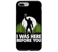 Carcasa para iPhone 7 Plus/8 Plus Yo estuve aquí Antes de ti Bigfoot Rock On Rock and Roll Forest