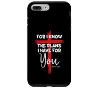 Carcasa para iPhone 7 Plus/8 Plus YO SE LOS Planes Que Tengo para TI Verso de la Biblia Jeremías 29 11