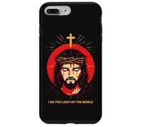 Carcasa para iPhone 7 Plus/8 Plus Yo Soy La Luz del Mundo Juan 8:12 Jesús Versículo Bíblico Arte