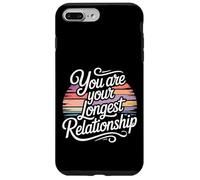 Carcasa para iPhone 7 Plus/8 Plus You Are Your Longest Relationship Self-Love Reminder |-