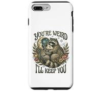 Carcasa para iPhone 7 Plus/8 Plus Youre Weird Ill Keep You Raccoon Possum Tarot Valentines Day