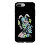 Carcasa para iPhone 7 Plus/8 Plus Zombie Goth Bunny Esqueleto Chica EMO Kawaii Goth Chica
