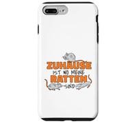 Carcasa para iPhone 7 Plus/8 Plus Zuhause ist wo Meine Ratten Sind Rattenliebhaber