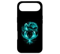 Carcasa para iPhone Air 3 Graciosos Hombres Aullando Gansos tontos en la Luna Llena Azul Hielo