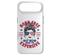 Carcasa para iPhone Air 4 de Julio Mujer desordenada nació Libre Pero Ahora Soy Cara