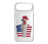 Carcasa para iPhone Air 4 de Julio patriótico Gallo Pollo Rojo Blanco Azul Bandera de Estados Unidos