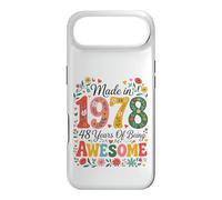 Carcasa para iPhone Air 48 Year Old Made in 1978 Retro Floral 48th Birthday Women