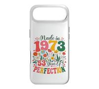 Carcasa para iPhone Air 53 Year Old Made in 1973 Retro Floral 53rd Birthday Women
