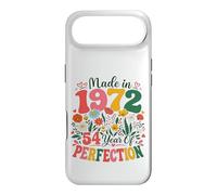 Carcasa para iPhone Air 54 Year Old Made in 1972 Retro Floral 54th Birthday Women