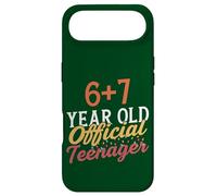 Carcasa para iPhone Air 6 7 Meme Diseño de cumpleaños número 13 Ahora Soy Oficialmente un Adolescente