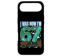 Carcasa para iPhone Air 67 cumpleaños I Was 66 Now I'm 67 Capybara Funny Cute