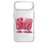 Carcasa para iPhone Air 67 Six Seven Valentine Hearts Poker Card Meme Couple Girls