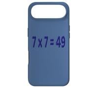 Carcasa para iPhone Air 7 x 7 = 49 Meme Azul Marino