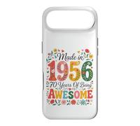 Carcasa para iPhone Air 70 Year Old Made in 1956 Retro Floral 70th Birthday Women