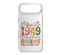 Carcasa para iPhone Air 77 Year Old Made in 1949 Retro Floral 77th Birthday Women