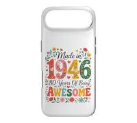 Carcasa para iPhone Air 80 Year Old Made in 1946 Retro Floral 80th Birthday Women