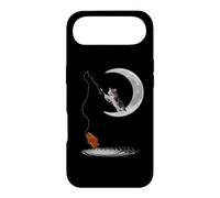 Carcasa para iPhone Air A Cat Fishing on The Crescent Moon Funny Cats Lovers Fisher