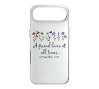Carcasa para iPhone Air A Friend Loves All Times Jesus Proverbs 17:17 Bible Verse