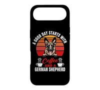 Carcasa para iPhone Air A Good Day Starts with Coffee and A German Shepherd Dog