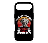 Carcasa para iPhone Air A Good Day Starts with Coffee and A Weimaraner Dog Lovers
