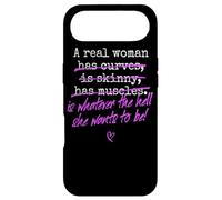 Carcasa para iPhone Air A Real Woman Is Whatever She Wants To Be Feminista Mujeres
