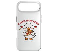 Carcasa para iPhone Air A Slice of My Heart Lindo Kawaii Goose Pizza Love Design