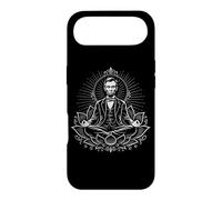 Carcasa para iPhone Air Abraham Lincoln meditando en posición de Loto Zen
