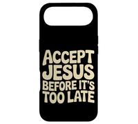 Carcasa para iPhone Air Accept Jesus Before It's Too Late Fe Salvación |-