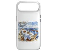Carcasa para iPhone Air Acuarela Cubierta de Crucero Comedor Vista del Velero